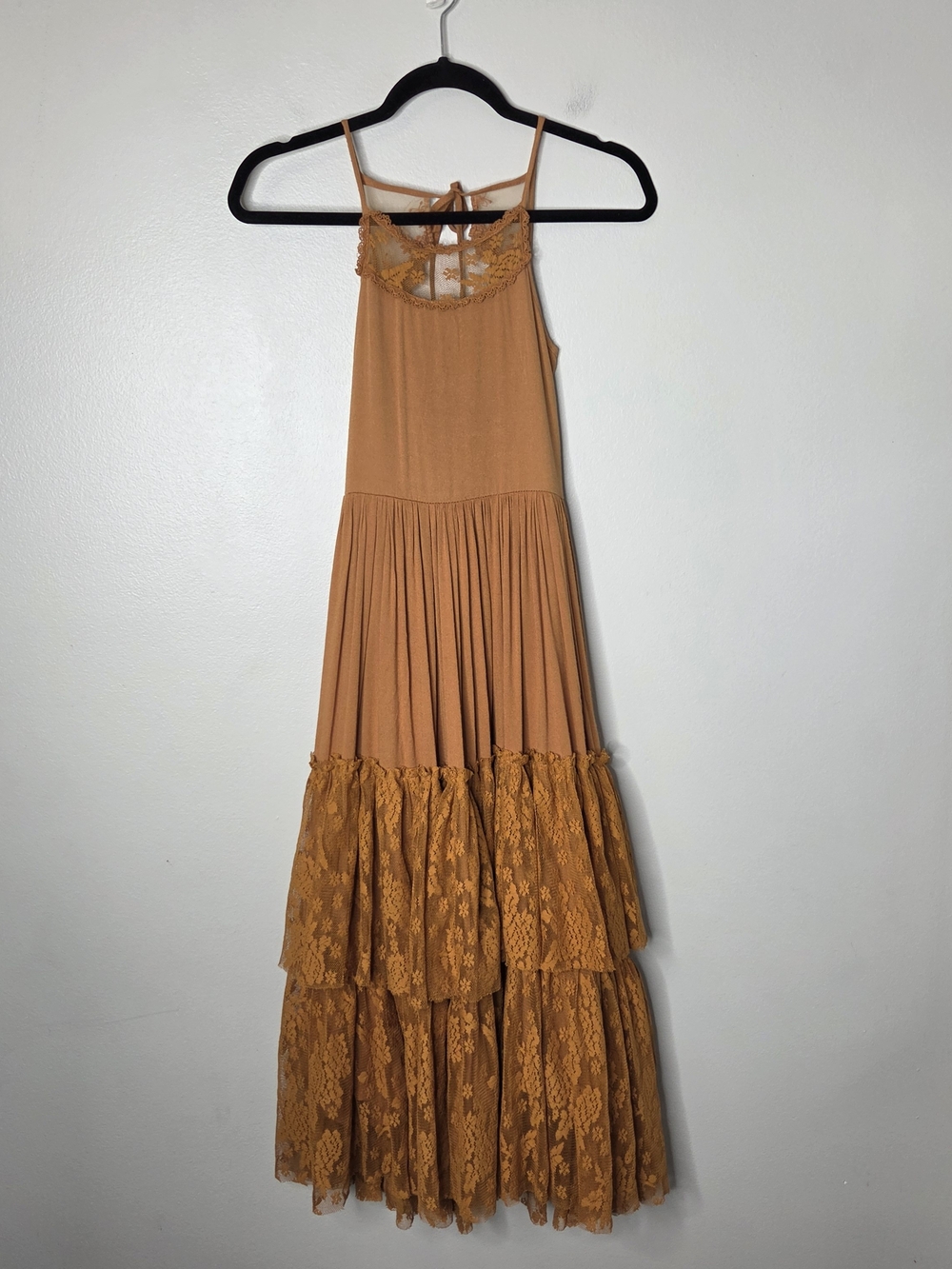 Joyfolie By Mia Joy Rust Colored Lace Dress